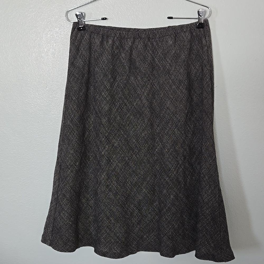 Eileen Fisher | Black Linen Slip Skirt Size Small